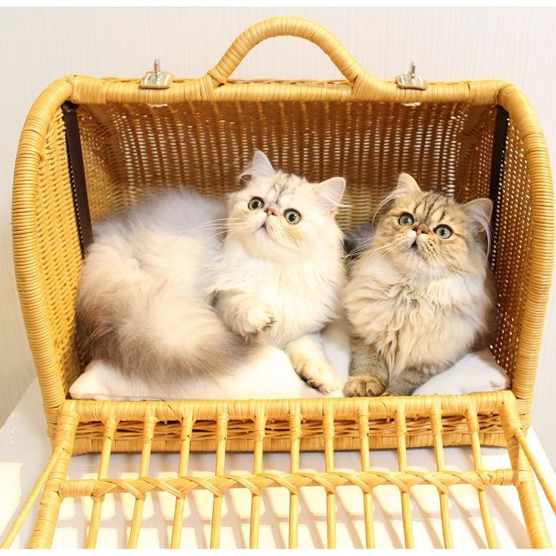 ペット用品 猫用品 ラタンハウス ベッド キャリー 愛猫籐製品 SincereJapan ラタンキャリーマインMサイズ★プレゼント付き★ペット用品 猫用品 ラタンハウス ベッド キャリー 愛猫籐製品 SincereJapan ラタンキャリーマインMサイズ★プレゼント付き★